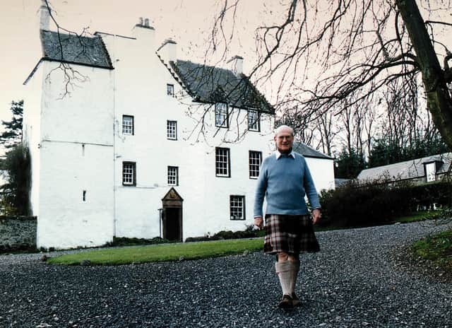 Sir William Macpherson at his home, Newton Castle, Blairgowrie (Picture: Allan Milligan)