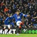 Rangers captain James Tavernier scores a penalty against Hearts last weekend having missed one earlier in the game. (Photo by Rob Casey / SNS Group)