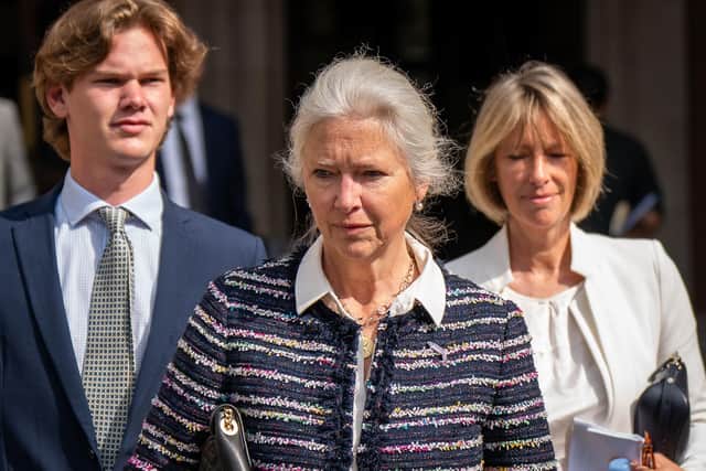 Alexandra Pettifer, better known as Tiggy Legge-Bourke, a former nanny to the Duke of Cambridge, outside the High Court in central London. Picture: Aaron Chown/PA Wire