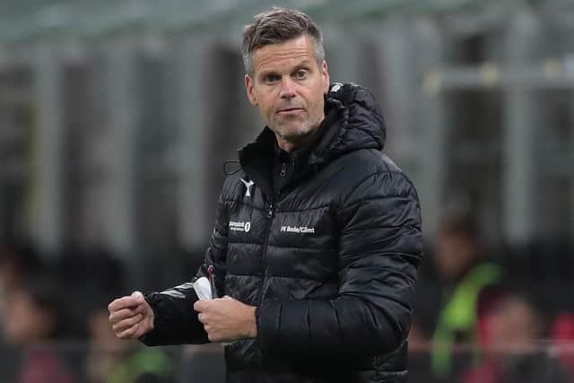 Bodo/Glimt coach Kjetil Knutsen has expressed concerns with his team's preparations for the trip to Celtic Park after a 'messy' friendly win over Elsborg.  (Photo by Emilio Andreoli/Getty Images)