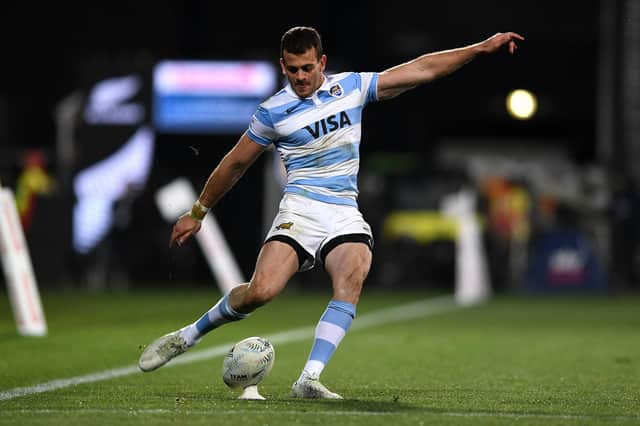 Emiliano Boffelli helped Argentina beat New Zealand in the Rugby Championship. (Photo by Joe Allison/Getty Images)