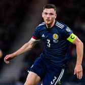 Scotland captain Andy Robertson won his 50th cap against Moldova on Saturday (Photo by Ross Parker / SNS Group)