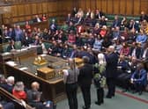 Deputy Speaker Dame Eleanor Laing announcing the result of a vote for Labour's motion to allocate Commons time to consider banning fracking, which was defeated by 230 votes to 326, majority 96 in the House of Commons in London. Issue date: Wednesday October 19, 2022.