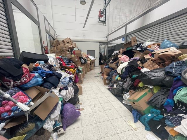 Members of Bridge to Unity, from Emsworth, delivering supplies to the border between Poland and Ukraine to help Ukrainian refugeesMarch 5/6, 2022