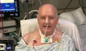 George Clark, 61, spent 56 days in an intensive care unit and had to relearn how to learn to swallow solid foods after being on a tube for so long.
