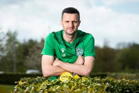Hibs' Jamie Murphy back in contention as season reaches exciting climax . Photo by Paul Devlin / SNS Group