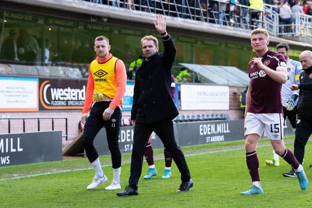 Hearts manager Robbie Neilson is set to be boosted by the return of five players ahead of Scottish Cup final. (Photo by Ross Parker / SNS Group)