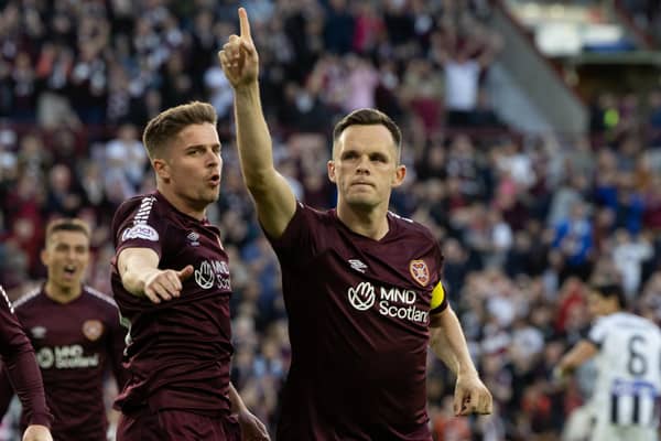 Lawrence Shankland has scored in all three of Hearts' European ties thus far and will hope to make it four from four in Greece. (Photo by Ross Parker / SNS Group)
