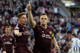 Lawrence Shankland has scored in all three of Hearts' European ties thus far and will hope to make it four from four in Greece. (Photo by Ross Parker / SNS Group)