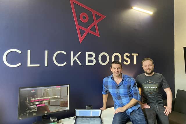 Scott Beveridge and Gordon Campbell are the founders of Glasgow-based Clickboost.