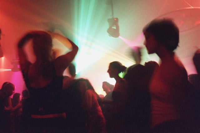 Clubbers dance the night away at Bed in March 2000