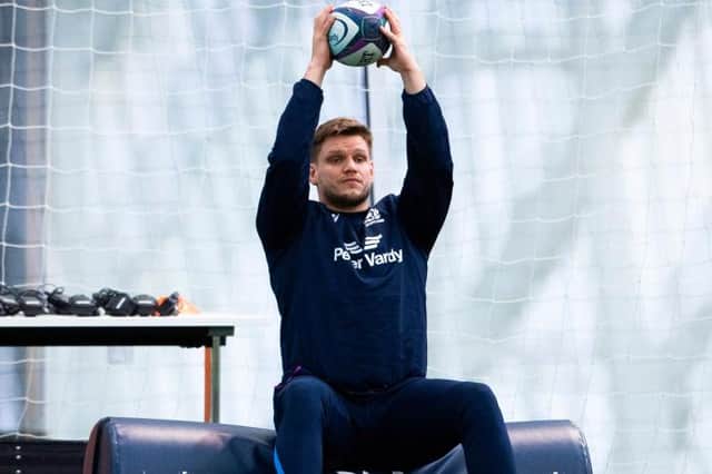 George Turner is back in contention after taking part in this Scotland training session at the Oriam, on Monday.  (Photo by Paul Devlin / SNS Group)
