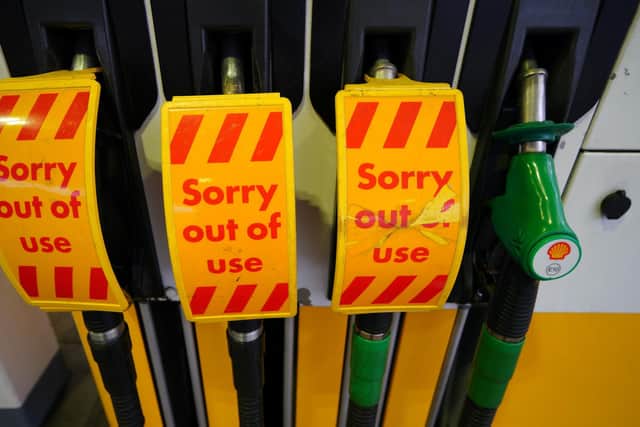 A Shell petrol station in Liverpool which was closed due to no fuel on Thursday September 23, 2021. (Image credit: Peter Byrne/PA Wire)