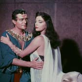Jack Hawkins and Joan Collins in the 1955 film Land of the Pharaohs (Picture: Warner Bros/Kobal/Shutterstock)