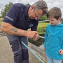 Gus Brindle won the first round of the Strathclyde Park evening series, and we see him here instructing during a previous Let’s Fish event. Picture Nigel Duncan