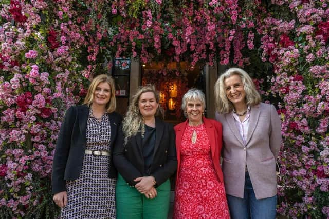 From left: Ms Fleming, Nicola Kennedy of Heero Technologies, Kathy Kinder of The Tricapital Syndicate, and Deborah Hudson of Shackleton Ventures. Picture: Phil Wilkinson.