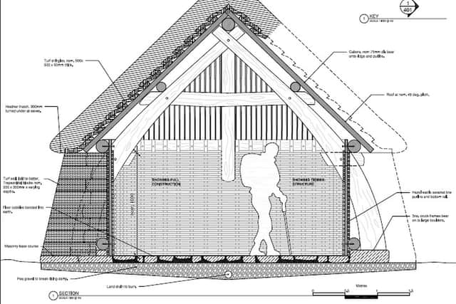 A design plan for the replica creel house. PIC: NTS.