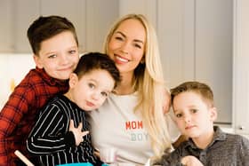Emily Norris and her three sons