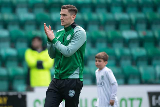 Paul Hanlon is back in training after injury.