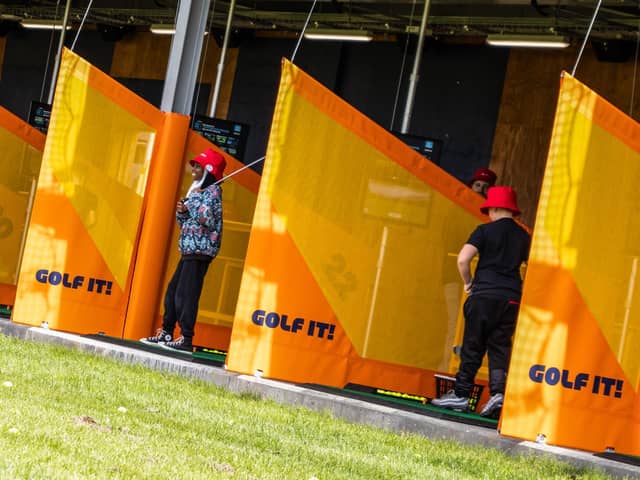 More than eight million balls have been hit on the driving range at Golf It! since the facility in Glasgow opened eight weeks ago and now work it set to take place to improve the outfield area. Picture: Golf It!