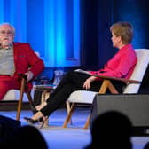 Brian Cox was in conversation with First Minister Nicola Sturgeon at the Edinburgh International Book Festival.