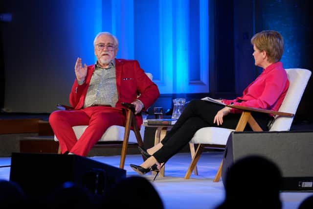 Brian Cox was in conversation with First Minister Nicola Sturgeon at the Edinburgh International Book Festival.