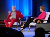 Brian Cox was in conversation with First Minister Nicola Sturgeon at the Edinburgh International Book Festival.