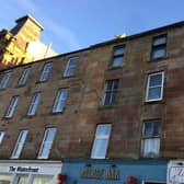 Exterior of the one-bed flat on East Princes Street, Isle of Bute.