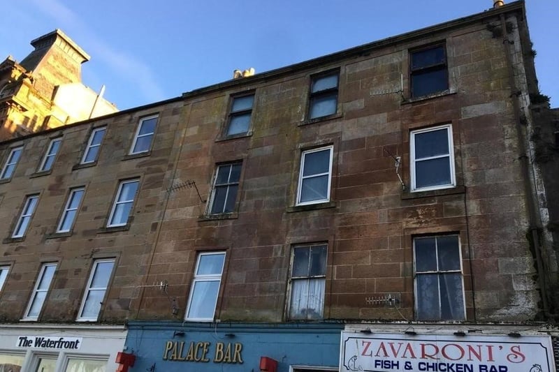 Exterior of the one-bed flat on East Princes Street, Isle of Bute.