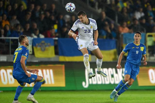 Kenny McLean in action for Scotland during the 0-0 draw with Ukraine in Krakow. (Photo by Adam Nurkiewicz/Getty Images)