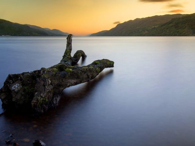 World famous for the monster that supposedly lurks beneath its surface, Loch Ness is only Scotland's second largest loch but contains the greatest volume of water - 7.45 cubic kilometres - meaning there's plenty of space for Nessie to hide.