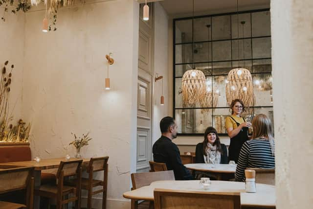 The subtle interior of the new Hendersons in Bruntsfield.