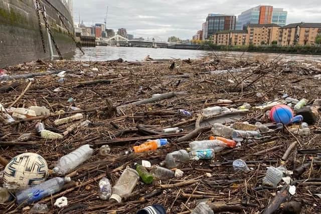 The Extreme Hangout captured the pictures of rubbish washed up in Glasgow.