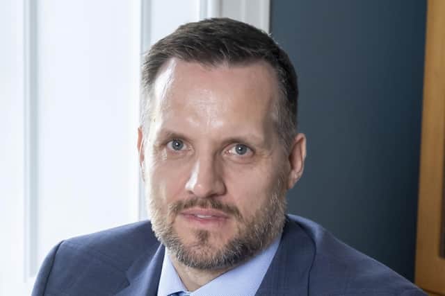 Stephen McGee is the chief executive of Scottish Friendly, the Glasgow-based financial mutual. Picture by Peter Devlin