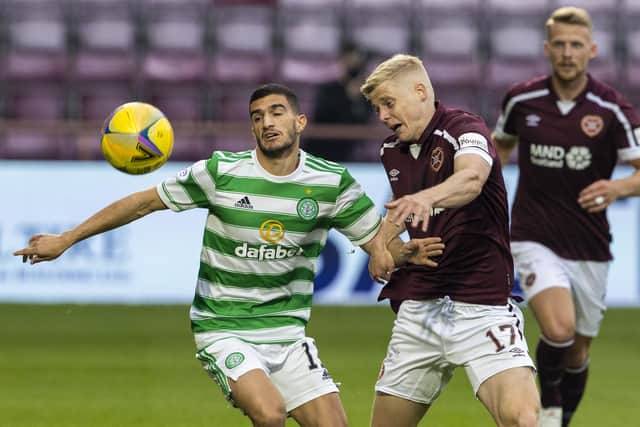 Hearts defender Alex Cochrane's first experience of facing Celtic was a 2-1 win at Tynecastle last season.