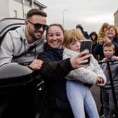 Josh Taylor received a rapturous reception when he arrived home to Prestonpans as the undisputed world champion. Picture: Euan Cherry