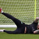 Scott Bain during a Celtic training session at Lennoxtown on August 20, 2021, in Glasgow, Scotland. (Photo by Craig Williamson / SNS Group)