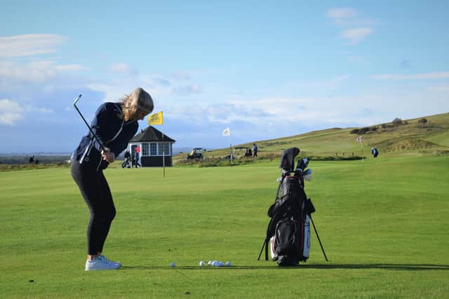 The new practice facility at Gullane was made by relocating 3,500m² of native grasses.