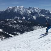Spring skiing at Tauplitz, with Grimming in the background
