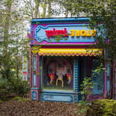Rachel Maclean's new outdoor sculpture for Jupiter Artland opens to the public on Saturday. Picture: Lisa Ferguson