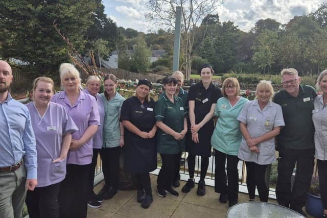 Some of the staff at Kirk Lane Nursing Home