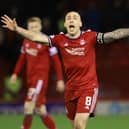 Aberdeen captain Scott Brown was instrumental in his team's impressive display as they drew 1-1 with Rangers at Pittodrie on Tuesday night. (Photo by Craig Williamson / SNS Group)