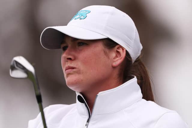 Lorna McClymont pictured during the second day of the 43rd Curtis Cup at Sunningdale in Berkshire. Picture: Oisin Keniry/R&A/R&A via Getty Images.
