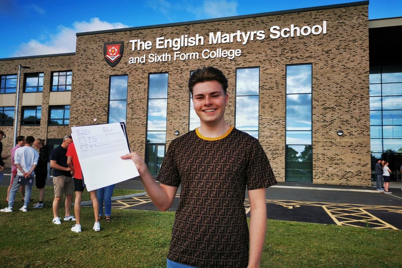 English Martyrs student Jack Davey is happy with the results he achieved.