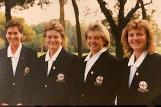 Elaine Farquharson Black, far right, flew the Saltire in the 1989 Vagliano Trophy in Venice along with Shirley Huggan, Catriona Matthew and Kathryn Imrie.
