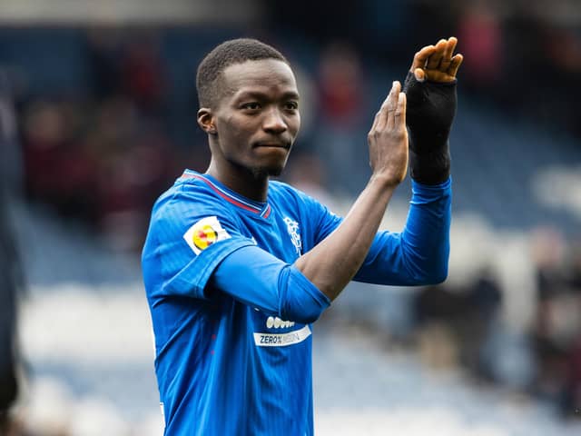 Rangers' Mohamed Diomande required surgery after breaking his thumb.