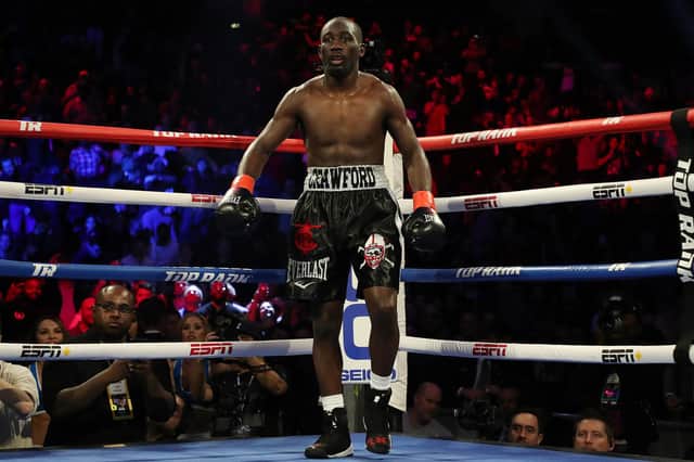 If Josh Taylor is to fight Terence Crawford he would need to be very disciplined, according to trainer Ben Davison. Picture: Al Bello/Getty Images
