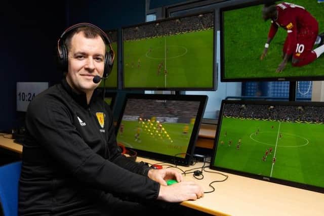Referee Don Robertson is one of the SFA officials who received VAR training and ahead of possible implementation later this year. (Photo by Alan Harvey / SNS Group)
