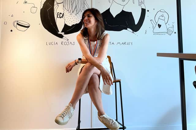 Pilar Garcia de Leaniz in studio