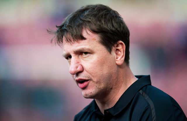 The future of Hearts manager Daniel Stendel is still unclear.